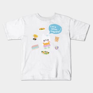 Kira-chan the Relaxing bunny's Favourite Things Kids T-Shirt